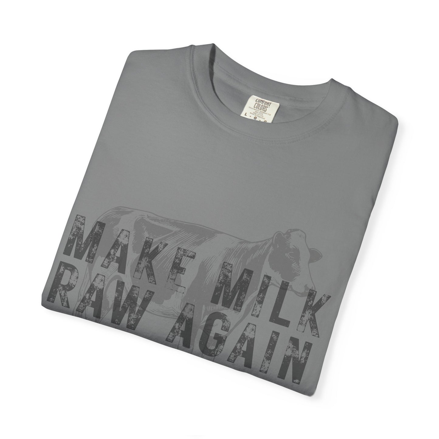 Make Milk Raw Again Unisex T-Shirt, Funny Cow Tee, Farm Animal Shirt, Gift for Dairy Lovers, Quirky Casual Wear