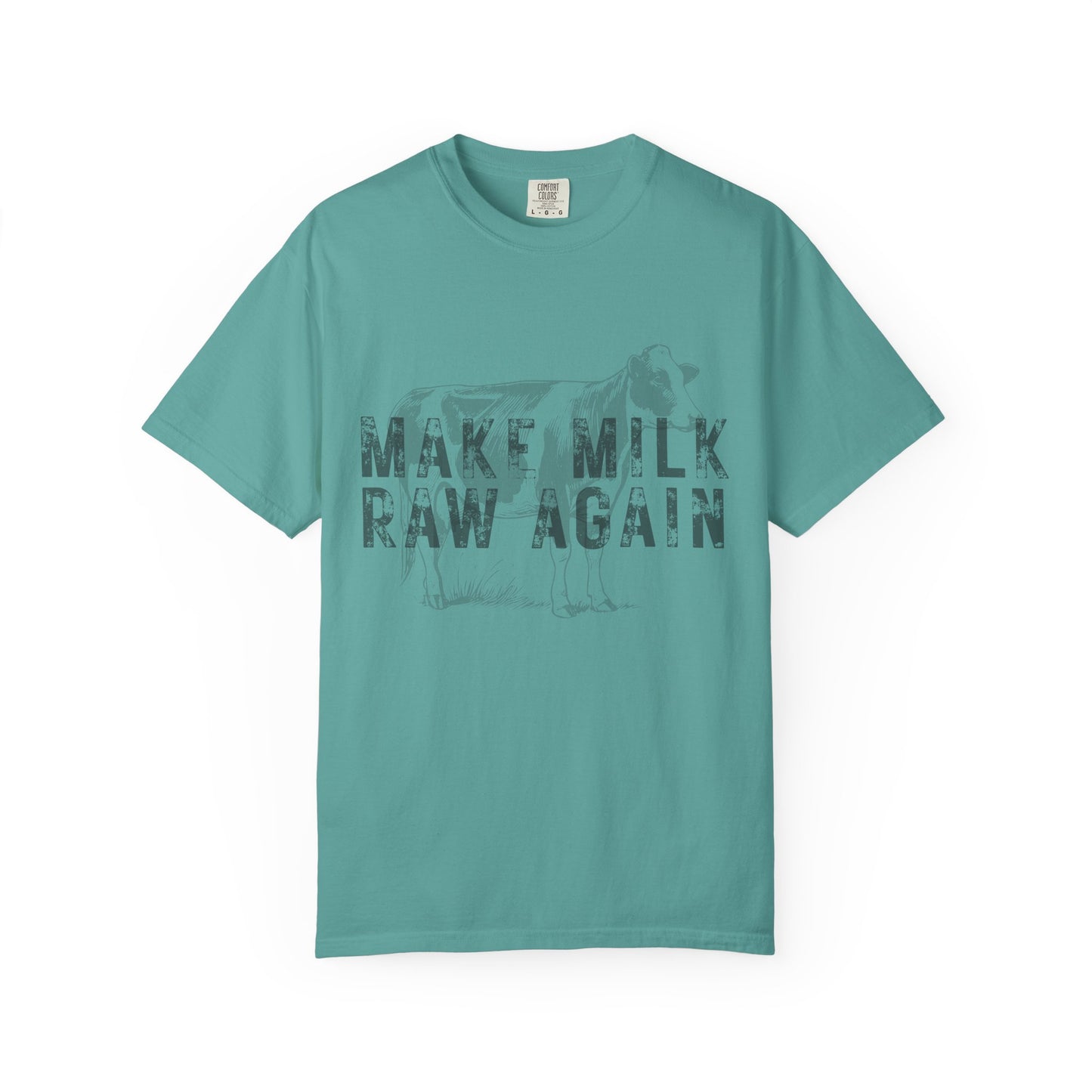 Make Milk Raw Again Unisex T-Shirt, Funny Cow Tee, Farm Animal Shirt, Gift for Dairy Lovers, Quirky Casual Wear