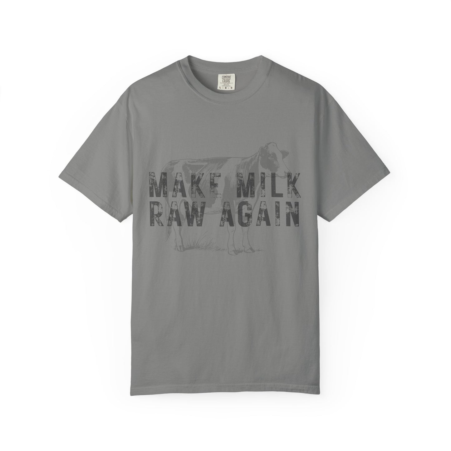 Make Milk Raw Again Unisex T-Shirt, Funny Cow Tee, Farm Animal Shirt, Gift for Dairy Lovers, Quirky Casual Wear