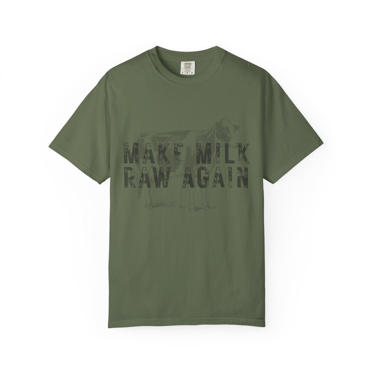 Make Milk Raw Again Unisex T-Shirt, Funny Cow Tee, Farm Animal Shirt, Gift for Dairy Lovers, Quirky Casual Wear
