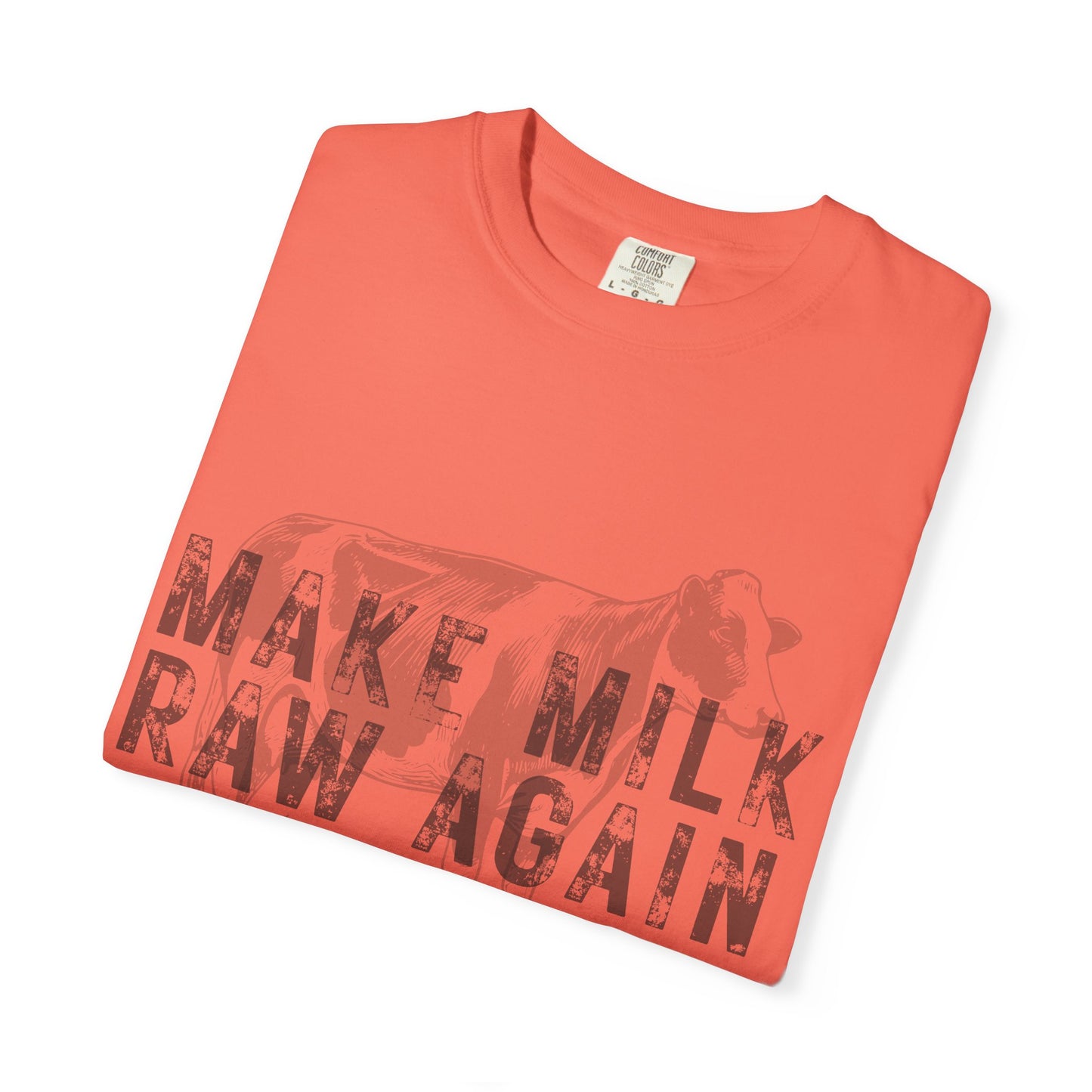 Make Milk Raw Again Unisex T-Shirt, Funny Cow Tee, Farm Animal Shirt, Gift for Dairy Lovers, Quirky Casual Wear