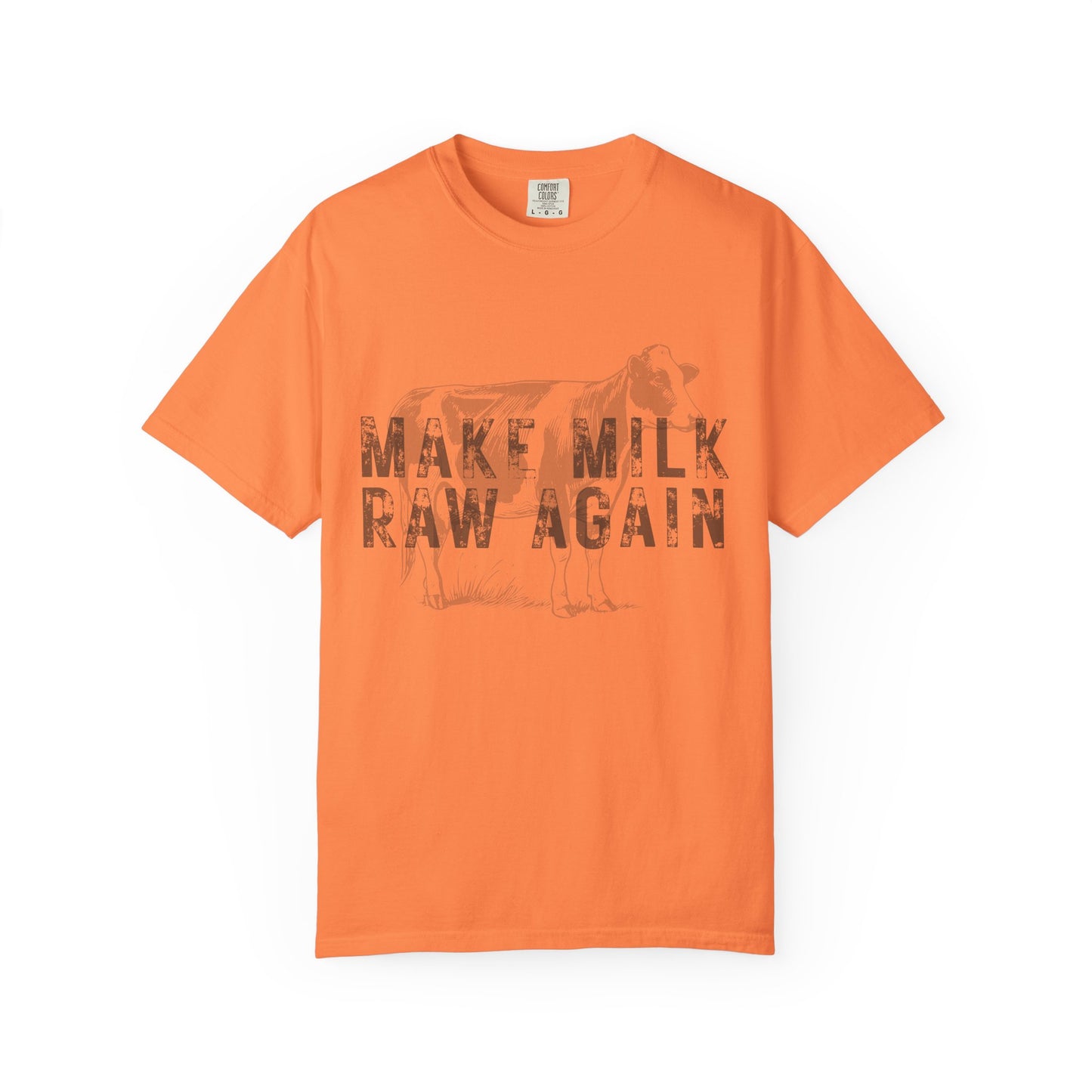 Make Milk Raw Again Unisex T-Shirt, Funny Cow Tee, Farm Animal Shirt, Gift for Dairy Lovers, Quirky Casual Wear