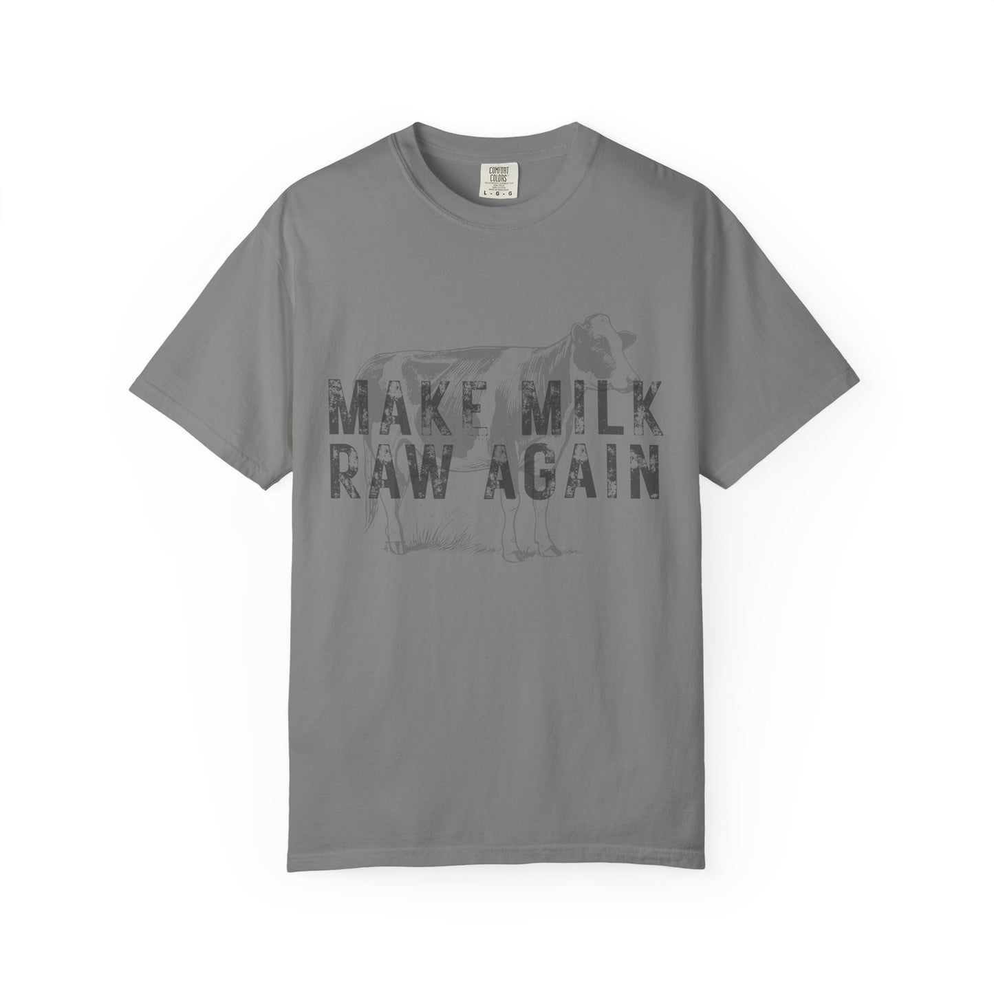 Make Milk Raw Again Unisex T-Shirt, Funny Cow Tee, Farm Animal Shirt, Gift for Dairy Lovers, Quirky Casual Wear