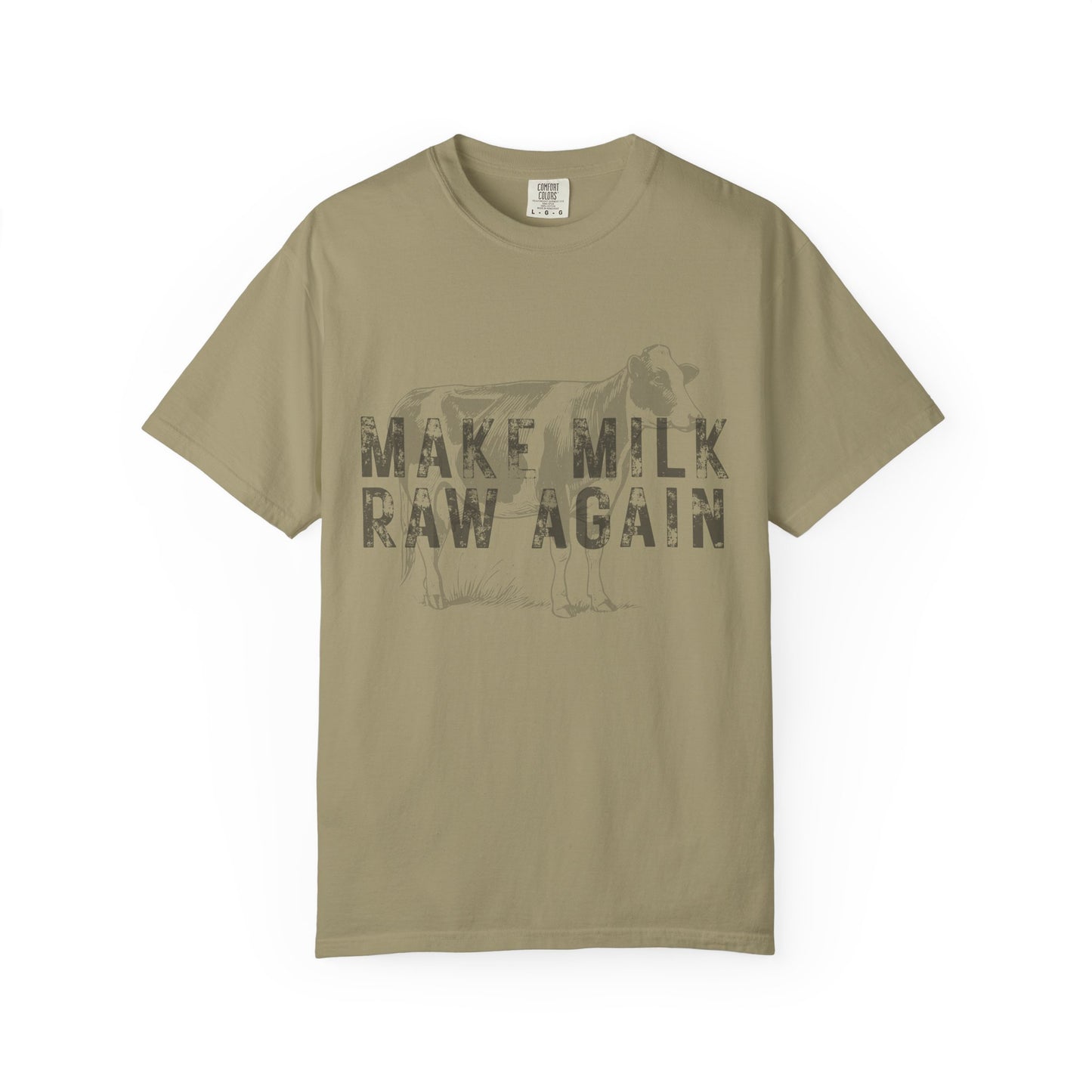 Make Milk Raw Again Unisex T-Shirt, Funny Cow Tee, Farm Animal Shirt, Gift for Dairy Lovers, Quirky Casual Wear