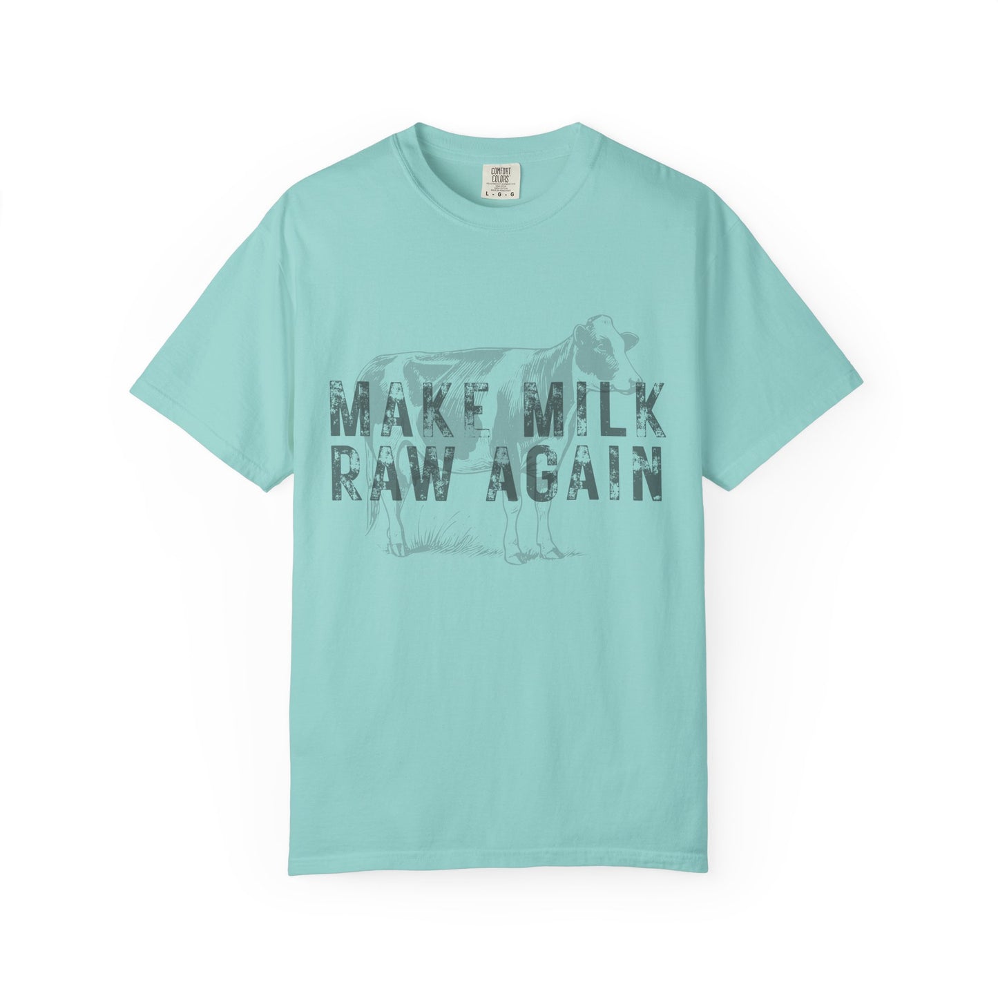 Make Milk Raw Again Unisex T-Shirt, Funny Cow Tee, Farm Animal Shirt, Gift for Dairy Lovers, Quirky Casual Wear