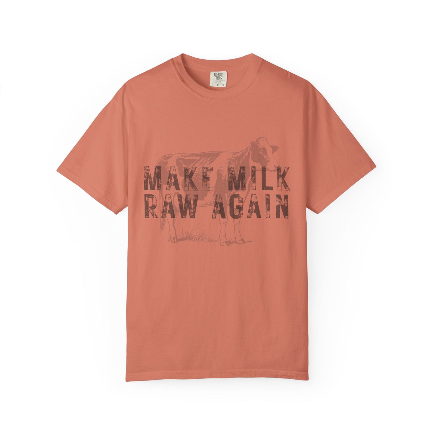 Make Milk Raw Again Unisex T-Shirt, Funny Cow Tee, Farm Animal Shirt, Gift for Dairy Lovers, Quirky Casual Wear