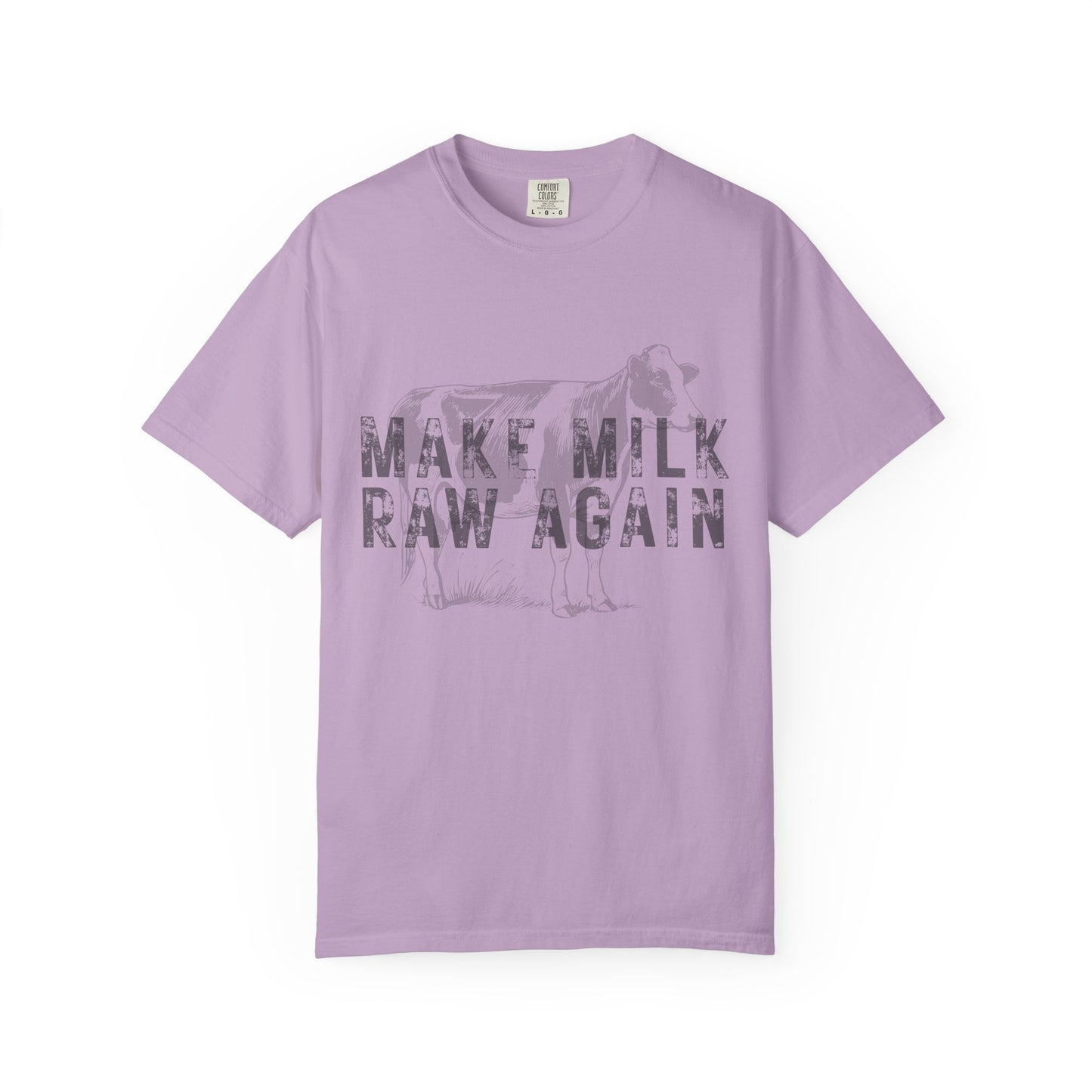 Make Milk Raw Again Unisex T-Shirt, Funny Cow Tee, Farm Animal Shirt, Gift for Dairy Lovers, Quirky Casual Wear